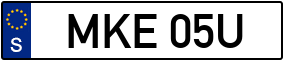 Trailer License Plate